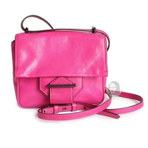 Reed Krakoff Crossbody Bag Standard Mini Pink Leather with Adjustable Strap